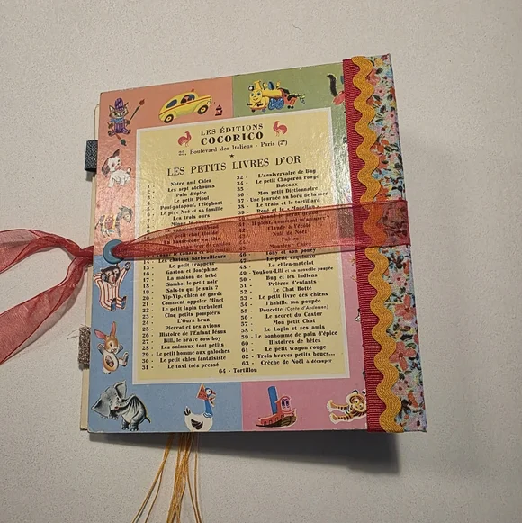 Tortillou Little Golden Book Handmade Decorated Junk Journal - Picture 12 of 13